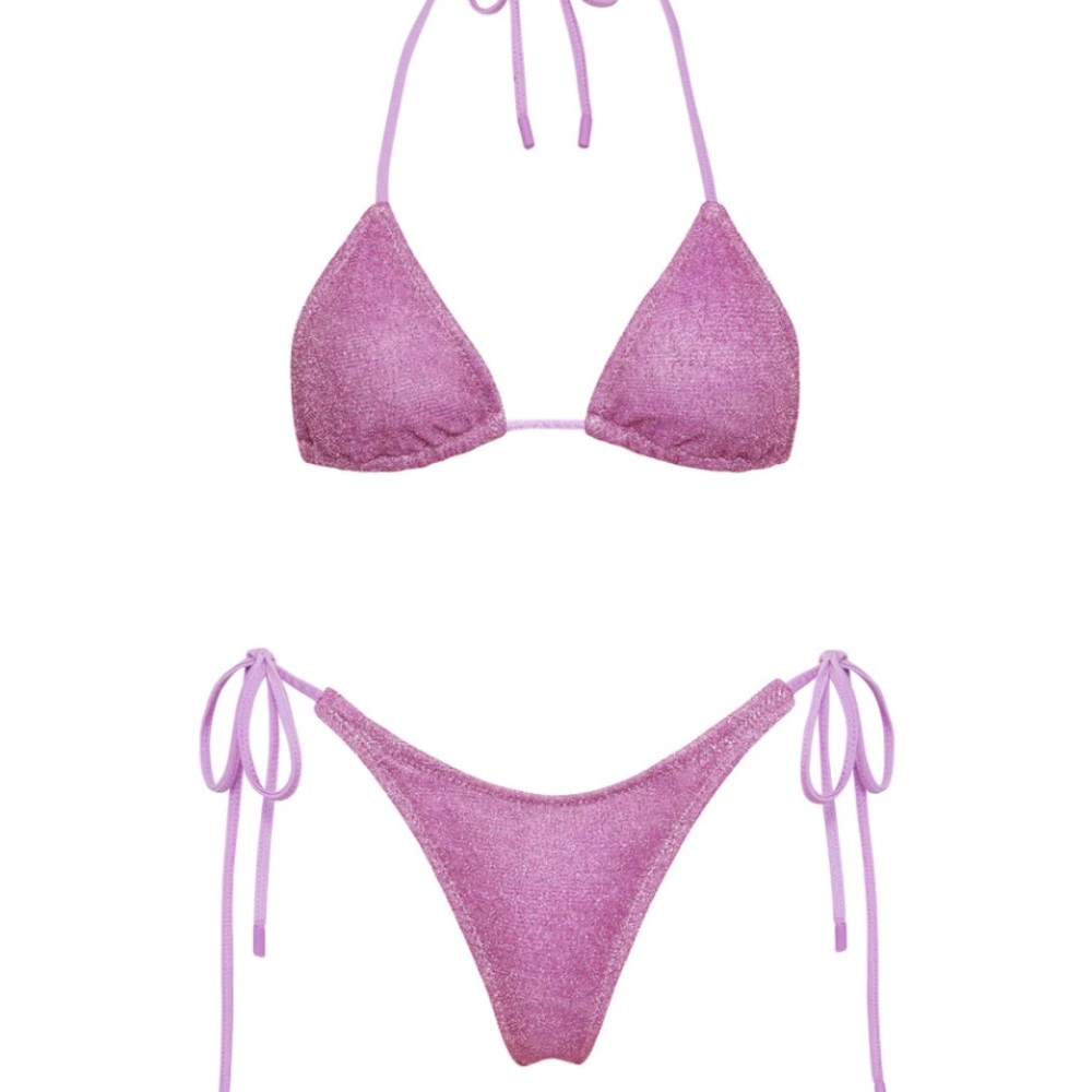 VINCA - CHEE SPARKLE triangl purple bikini